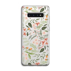 Sweet little flowers: Samsung Galaxy S10 4G Transparant Hoesje