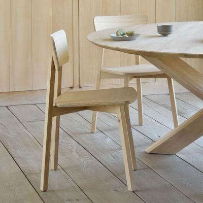 Ethnicraft Eetkamerstoel 'Casale' Geolied Eikenhout, kleur Naturel