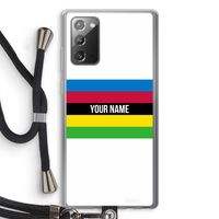 WK Wielrennen: Samsung Galaxy Note 20 / Note 20 5G Transparant Hoesje met koord
