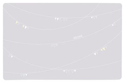 TRIXIE JUNIOR PLACEMAT LICHTGRIJS 44X28 CM 6 ST