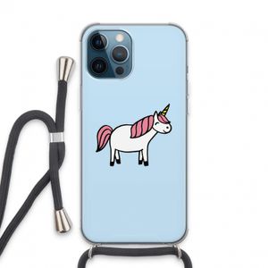 Eenhoorn: iPhone 13 Pro Max Transparant Hoesje met koord