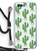 Cactus Lover: Honor 10 Transparant Hoesje met koord