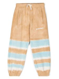 Palm Angels Kids pantalon de jogging à imprimé tie dye - Marron