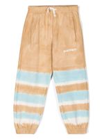 Palm Angels Kids pantalon de jogging à imprimé tie dye - Marron - thumbnail