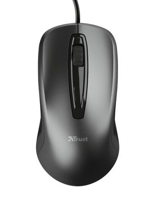 Trust Carve Bekabelde optische muis Muis Zwart