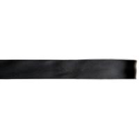 Hobby/decoratie satijnen lint - zwart - 1 cm x 25 meter - cadeauverpakking - polyester