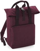 Atlantis BG118 Twin Handle Roll-Top Backpack - Burgundy - 28 x 38 x 12 cm