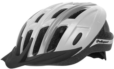 Polisport ride in fietshelm m 54-58cm wit/grijs