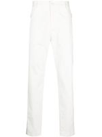 Moncler pantalon fuselé à patch logo - Blanc - thumbnail