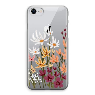Painted wildflowers: iPhone 8 Transparant Hoesje