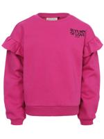 LOOXS Little winter sweater meisjes - roze - ruffle