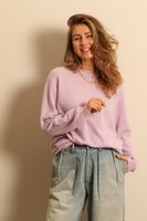 People's Republic of Cashmere People's Republic of Cashmere - Trui - Womens lengthy boxy o-neck - lilac