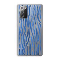 Blauwe nerven: Samsung Galaxy Note 20 / Note 20 5G Transparant Hoesje
