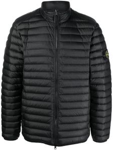 Stone Island veste matelassée à patch logo - Noir