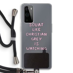 Christian Grey: OnePlus 9 Pro Transparant Hoesje met koord