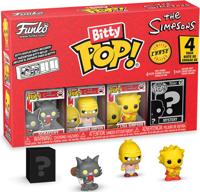 The Simpsons Funko Bitty Pop! 4-Pack: Scratchy / Grampa Simpson / Lisa Simpson / Chase Figuur