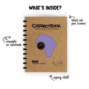 Correctbook Original A4 Petunia Purple Gelinieerd - Uitwisbaar / Herschrijfbaar Notitieboek