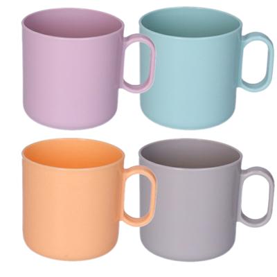 Plasticforte onbreekbare Drinkbekers - kunststof - 320 ml - 8x stuks - kinderen - mix kleuren