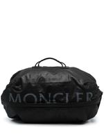 Moncler sac à dos zippé à logo imprimé - Noir - thumbnail