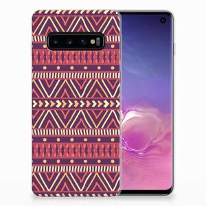 Samsung Galaxy S10 TPU bumper Aztec Paars