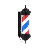 Kapperspaal - roterend en verlicht - 380 mm hoogte - 31 cm wandafstand - zwarte fitting Kapperspaal - roterend en verlicht - 380 mm hoogte - 31 cm wandafstand - zwarte fitting