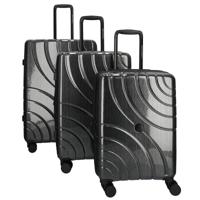 Enrico Benetti Miami kofferset driedelig-Antracite