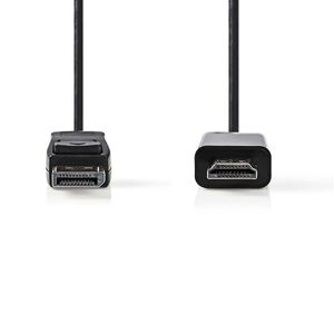 DisplayPort - HDMI-Kabel | DisplayPort Male - HDMI-Connector | 2,0 m | Zwart [CCGB37100BK20]