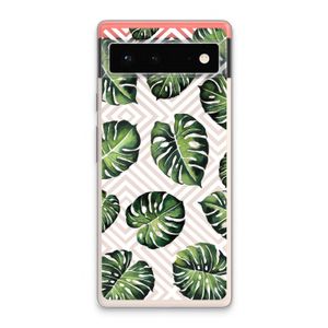 Geometrische jungle: Google Pixel 6 Transparant Hoesje