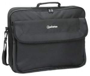 Manhattan Laptoptas Notebooktasche für bis 17,3, vollständig aufzuklappen,gepolstertert, Staufächer Geschikt voor max. (laptop): 43,9 cm (17,3) Zwart