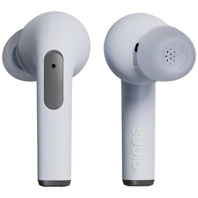 Sudio N2 Pro In Ear headset Bluetooth Stereo Blauw Noise Cancelling Headset, Oplaadbox, Touchbesturing
