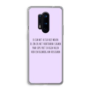 Regenboog: OnePlus 8 Pro Transparant Hoesje