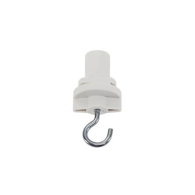 SLV 3-Fase adapterS-Track adapter met haak wit - 1001393