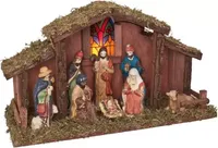 KERSTSTAL MET 8 FIGUREN