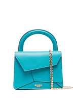 Moschino mini sac asymétrique en cuir - Bleu