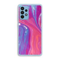 Paarse stroom: Samsung Galaxy A52 Transparant Hoesje