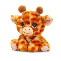 Pluche knuffel dier giraffe 16 cm - Knuffeldier - thumbnail