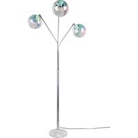 LED Vloerlamp - Trion Tonton - E27 Fitting - 3-lichts - IP20 - Schakelaar - Chroom - Metaal