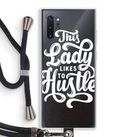 Hustle Lady: Samsung Galaxy Note 10 Plus Transparant Hoesje met koord