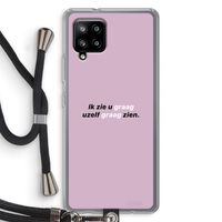 uzelf graag zien: Samsung Galaxy A42 5G Transparant Hoesje met koord