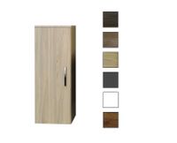 Sanicare kolomkast met chromen greep 33,5x90x32cm grey-wood