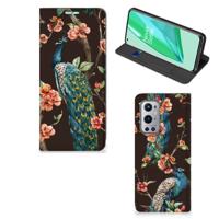 OnePlus 9 Pro | Hoesje maken | Pauw met Bloemen