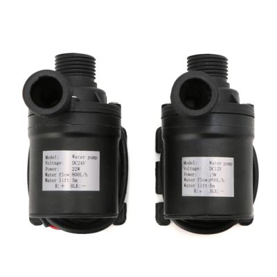 2 stuks 800L/H debiet zonne-borstelloze motor watercirculatie irrigatie pomp Dompel water pompen (24V)