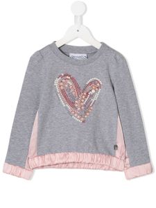 Simonetta sweat à ornements - Gris