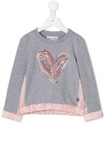 Simonetta sweat à ornements - Gris - thumbnail