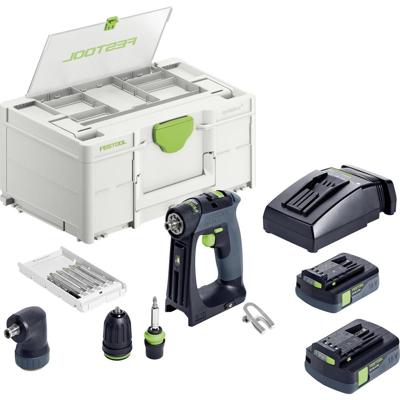 Festool CXS 18 C 3,0-Set 576884 Accu-schroefboormachine 18 V 3.00 Ah Incl. accu, Incl. lader