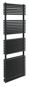 Vipera Vesuvio handdoekradiator dubbel mix aansl 60x180cm mat zwart