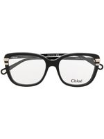 Chloé Eyewear lunettes de vue à monture rectangulaire - Noir - thumbnail