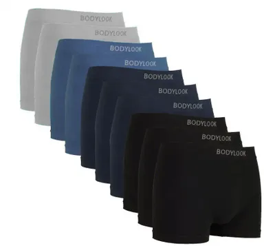 10-pak naadloze heren boxershorts Mulitpack - Katoenen Mannen onderbroek aansluitend -