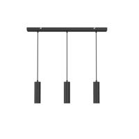 Pendel 3-Lichts hanglamp GU10 Zwart