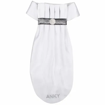 Anky Pleated Crown plastron wit maat:m